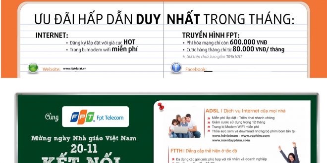 lắp mạng fpt đà lạt tháng 11